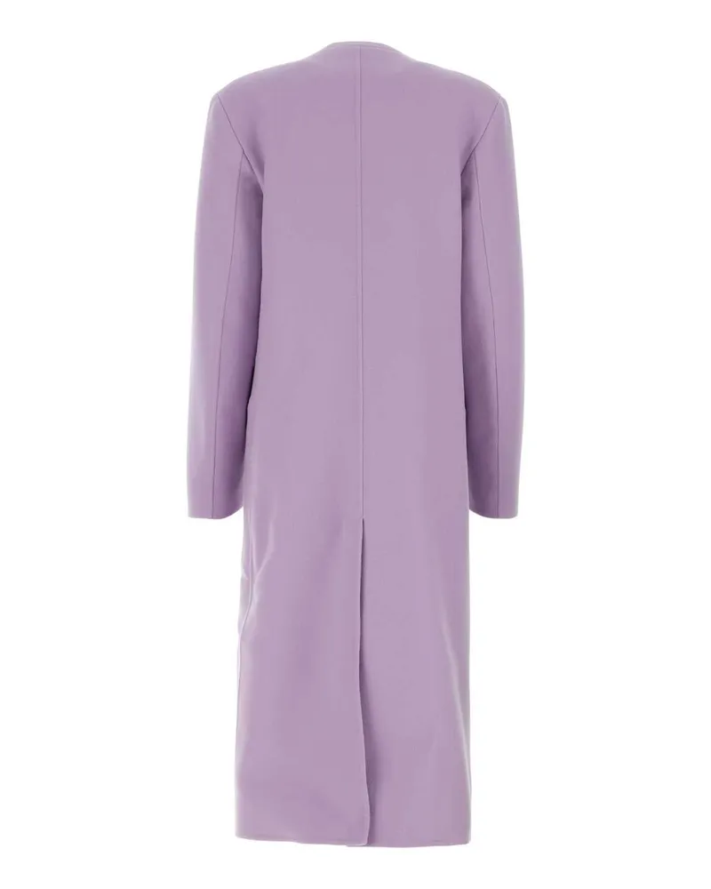 Jil Sander 529 Exterior: Cashmere Cappotti Coat Purple