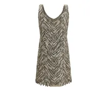 Women's Beige Paper Cocktail Dress