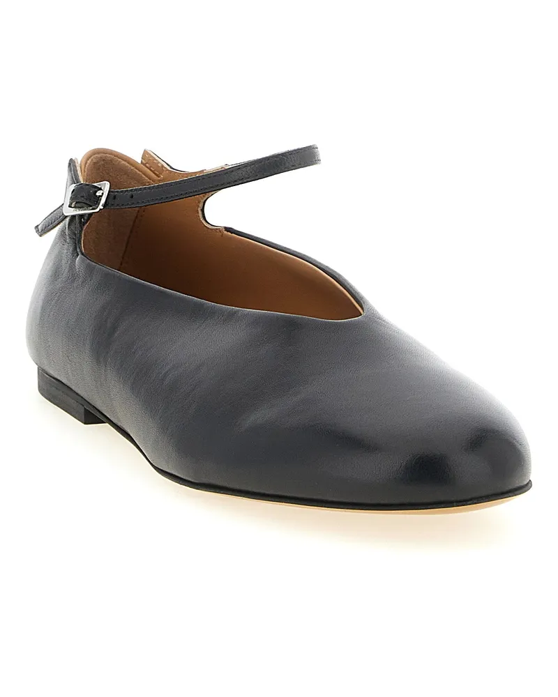 Jil Sander Women's Black Calfskin Ballet Flats Black