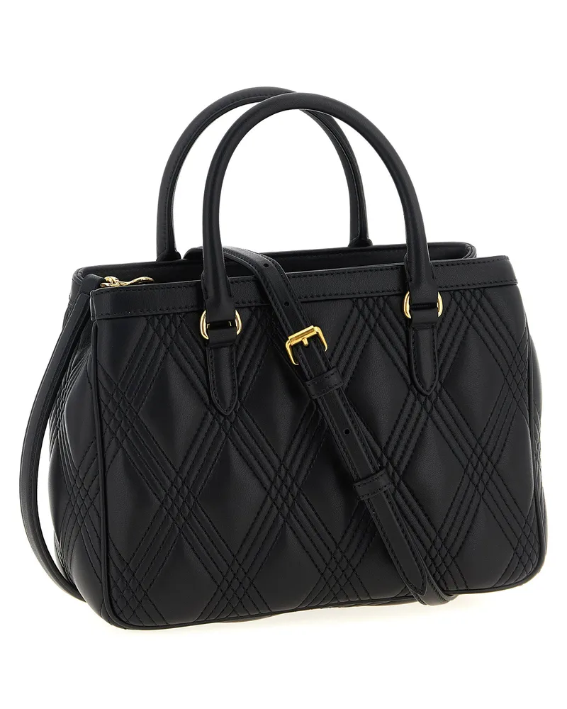 Valentino Garavani Women's Quiltie Top Handle Bag Black Lamb Leather Black