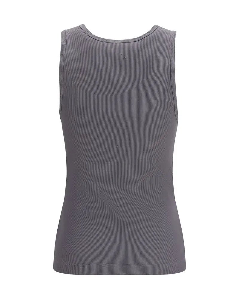 Dolce & Gabbana Women's Gray Cotton Tank Tops Gray