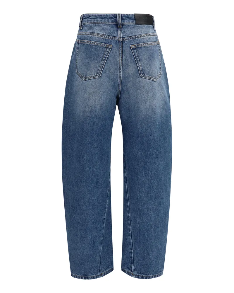 Givenchy Women's Jeans Cocoon Light Blue Cotton Trousers Blue