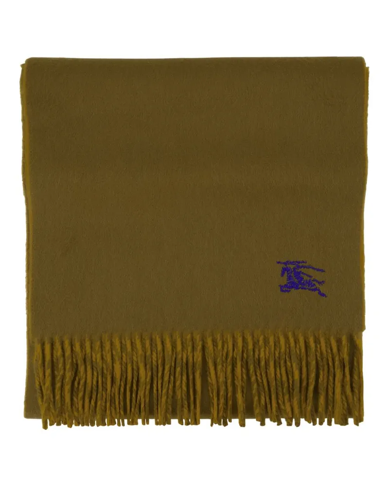 Burberry Unisex Knight Solid Scarf -  Wool Khaki Accessories Khaki