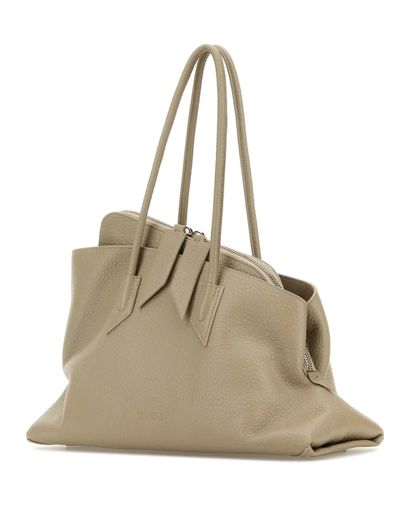 ATTICO Women's La Passeggiata Top Handle Sand Leather Borse A Mano Bag Beige