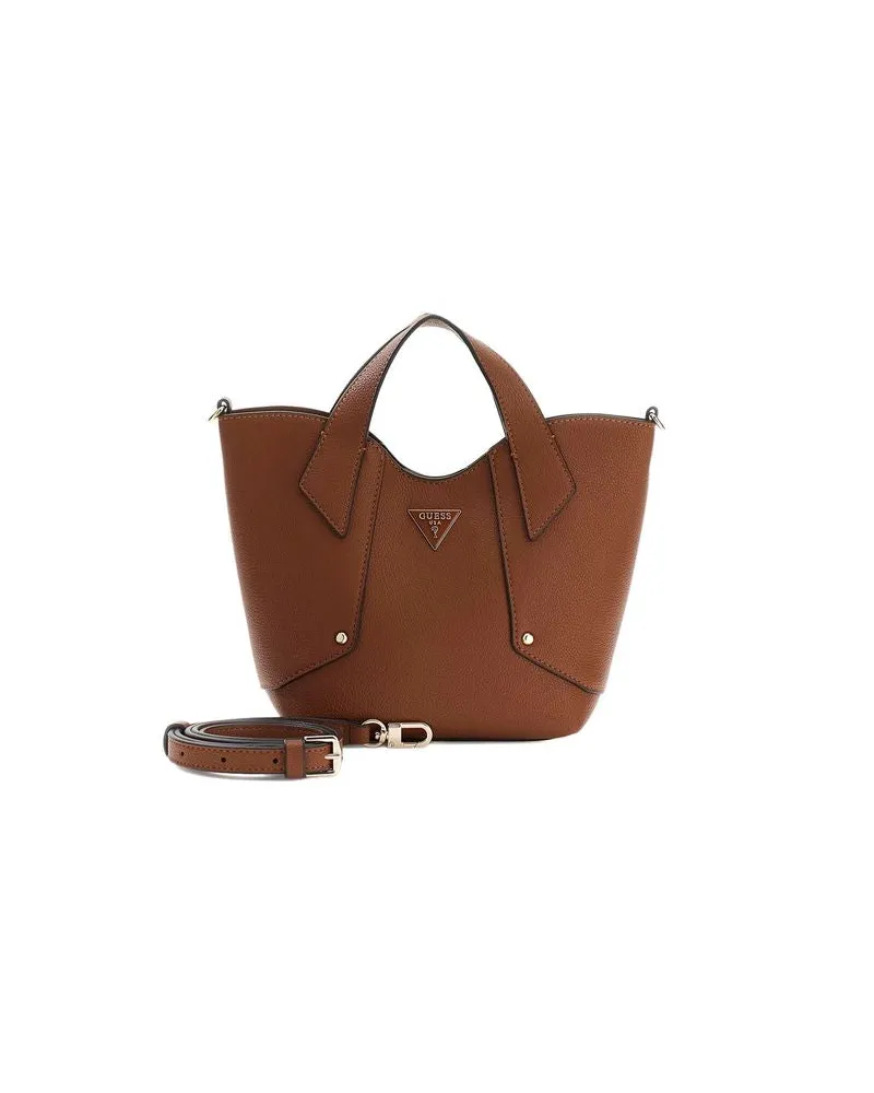 Guess Women's Tote Bag Cognac Polyurethane - Tote-Bags Brown