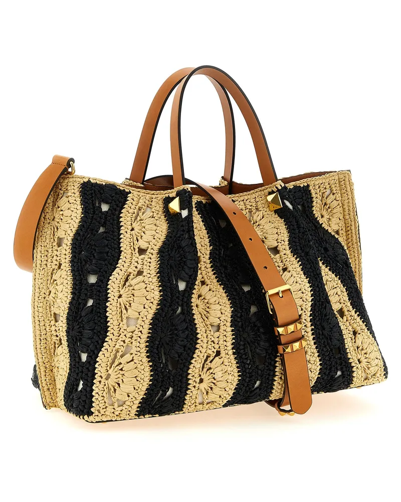 Valentino Garavani Women's Vlogo Tote Beige Viscose Beige