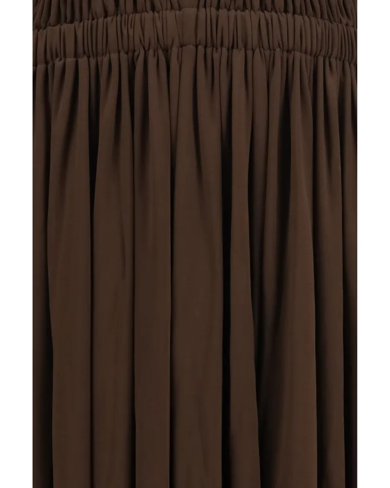 Alaïa Women's Dress Deesse Chocolate Viscose Brown