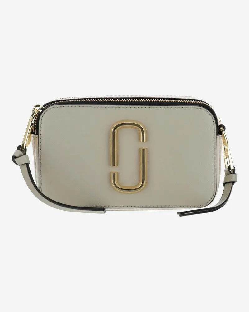 Marc Jacobs Women's Snapshot Camera Bag With Gold Hardware Beige Leather Satchels & Cross Body Beige