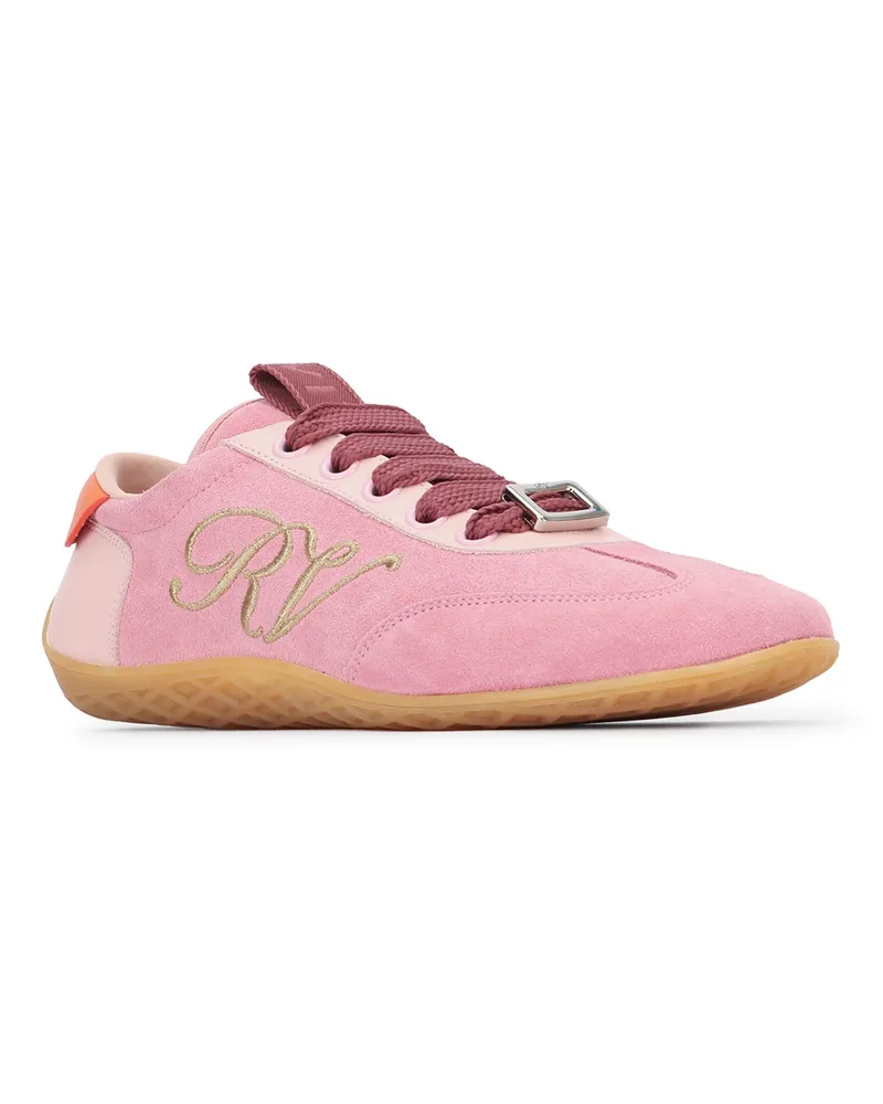 Roger Vivier Women's Viv Low Sneakers M815(bouganville Ch)+m401(rosa)+g800(arancio Ch Pink
