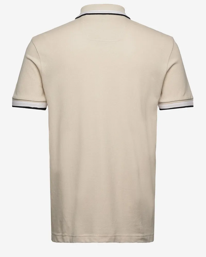 HUGO BOSS Men's Polo Shirt Cotton Piqué Light Beige T-shirts And Polos Beige