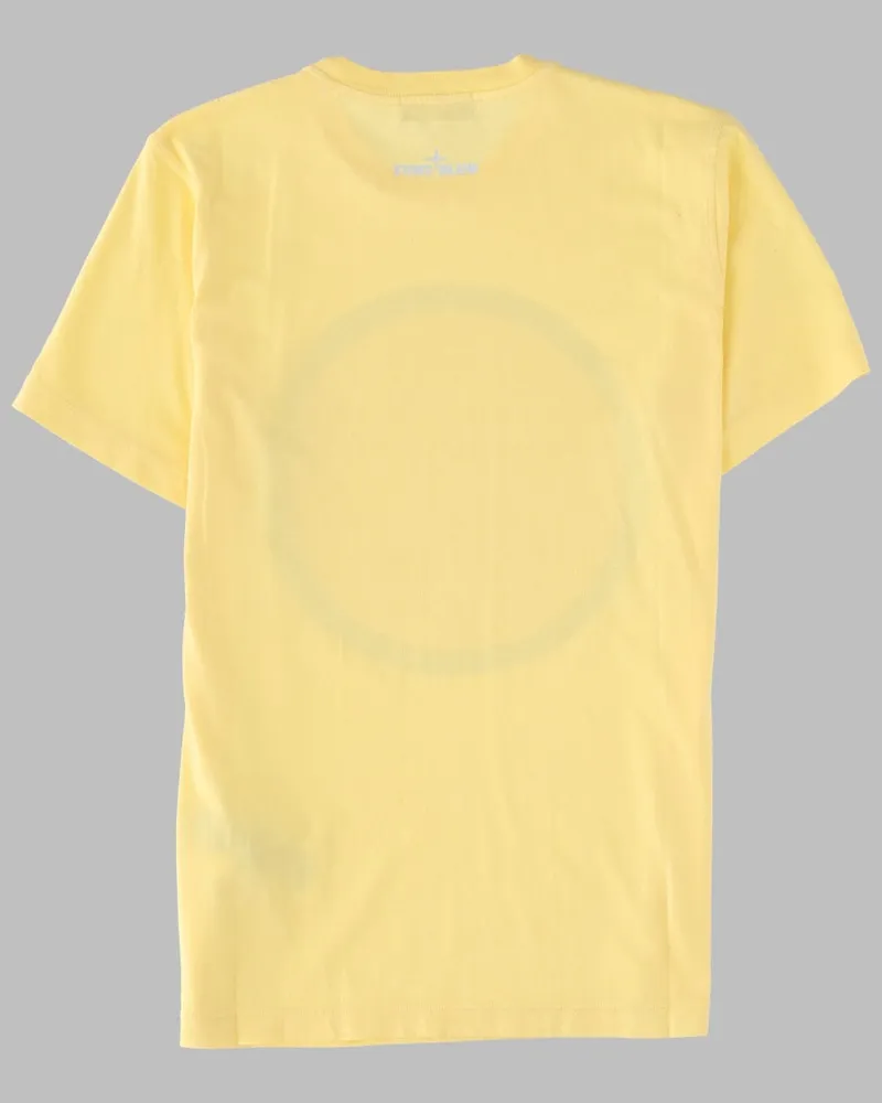 Stone Island Cotton Short-Sleeve T-Shirt — Yellow Yellow