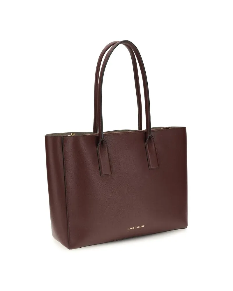 Marc Jacobs Calfskin Leather Shoulder Bag — Brown Brown
