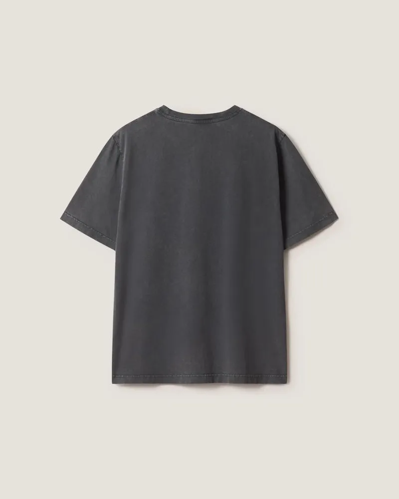 Kitsuné Logo-Embroidered T-Shirt — Black Black