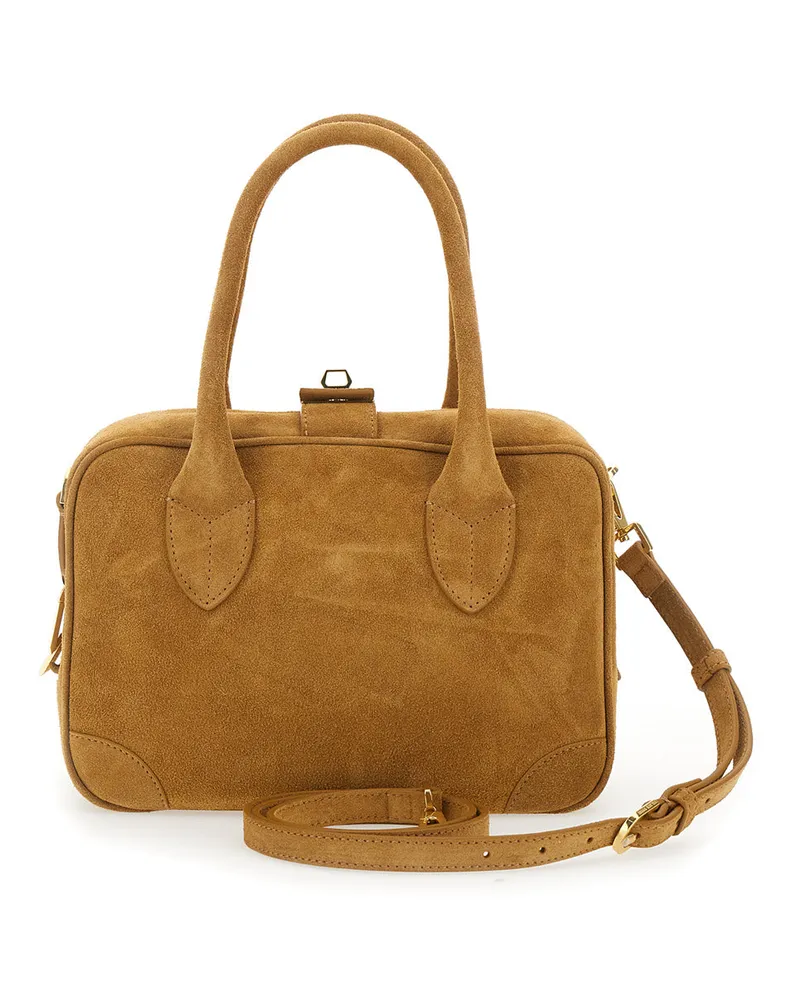 Golden Goose Women's Handbag Vita Beige Leather Cow Handbags Hand Bags Beige