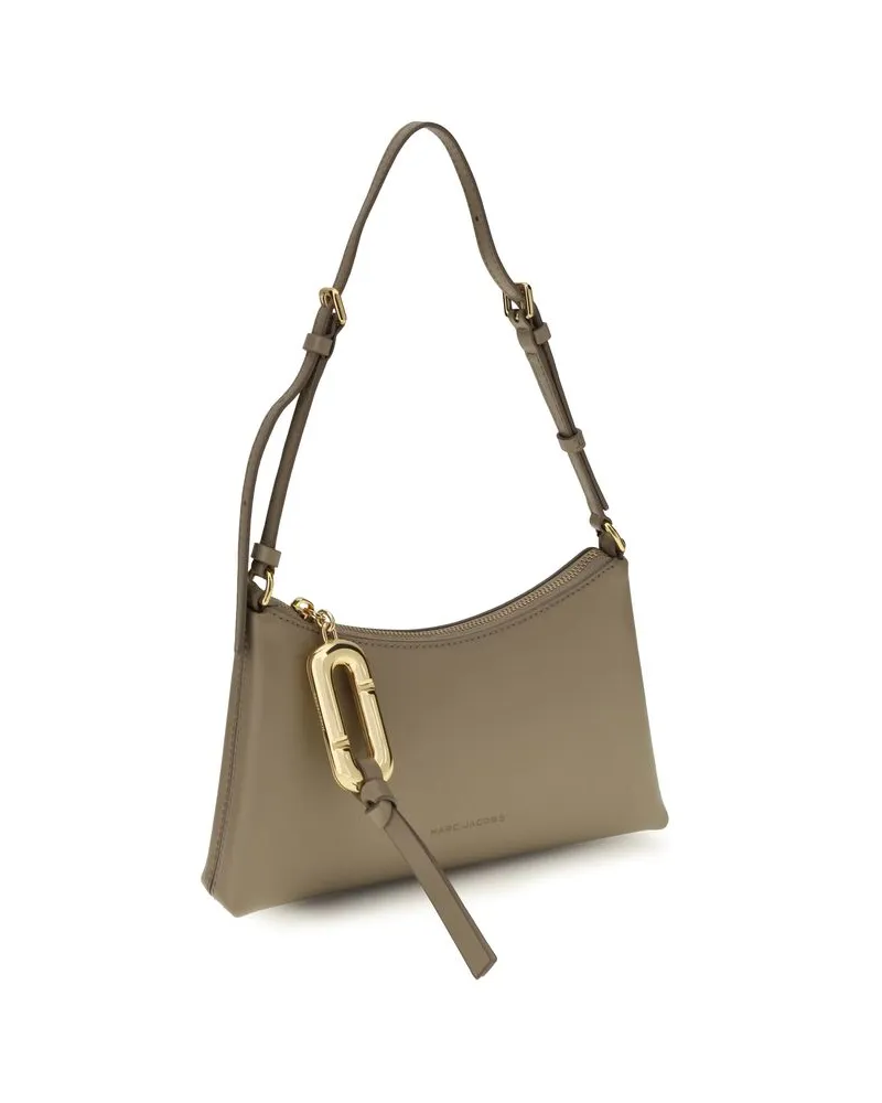 Marc Jacobs Calfskin Leather Shoulder Bag — Beige Beige
