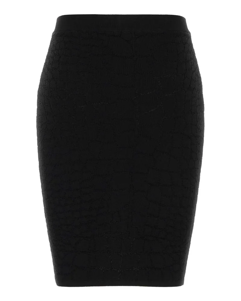 Balmain Ff0lc290kj14 0pa Noir Gonne Skirt Black