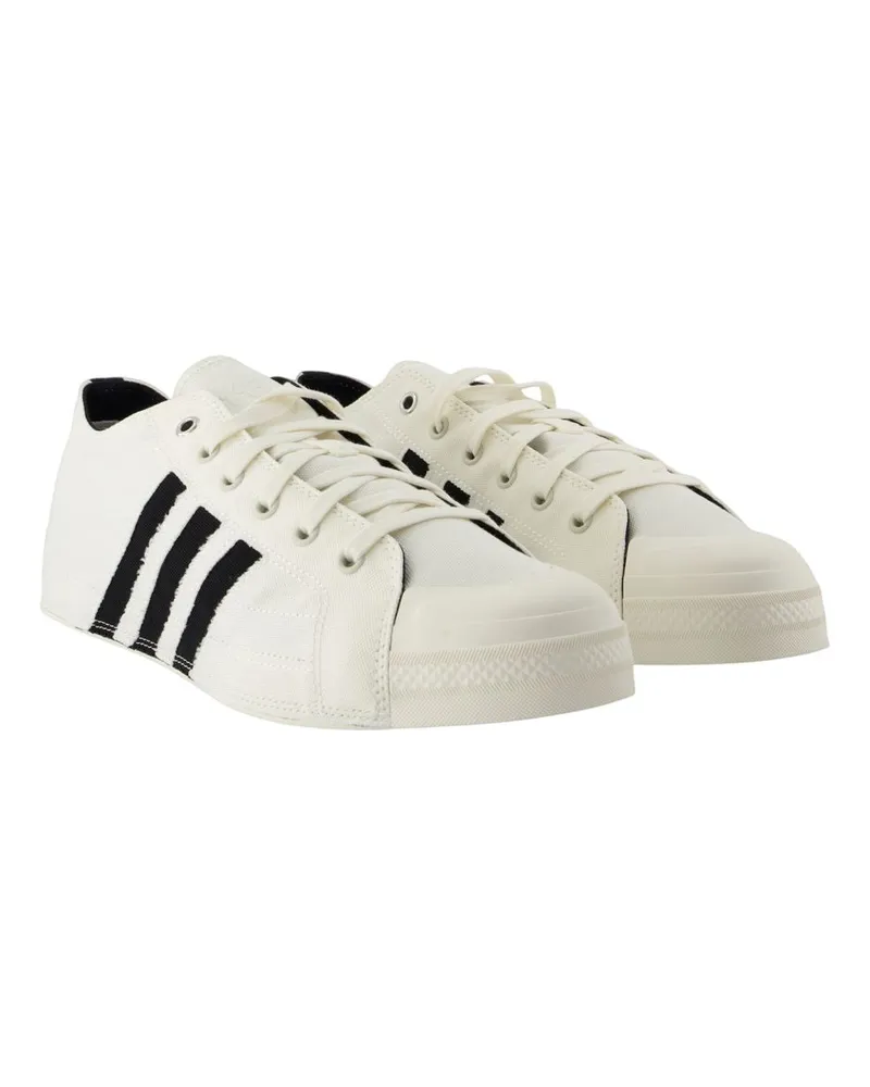 Y-3 Unisex Nizza Lo Sneaker White Calfskin White