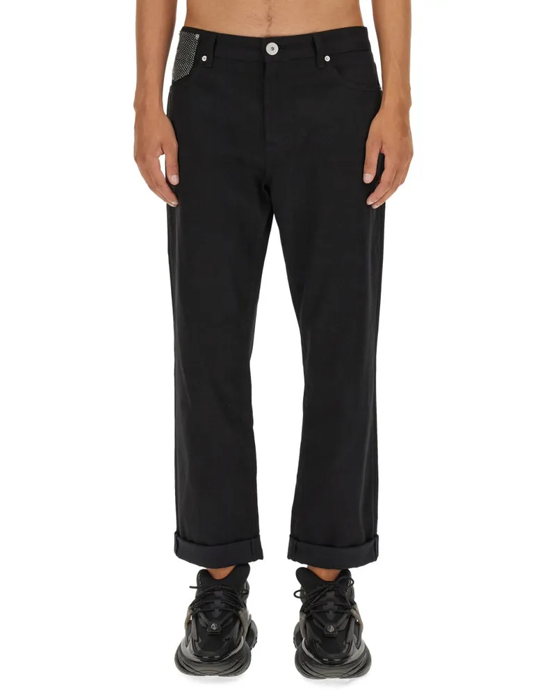 Balmain Cotton Jeans — Black Black