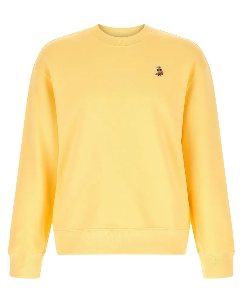 Kitsuné Dreaming Fox Sweatshirt — Yellow Yellow