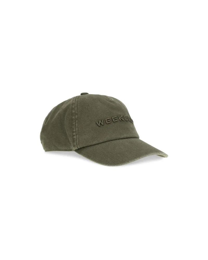 Max Mara Women's Bicolor Cotton Cap (baseball Hat Green
