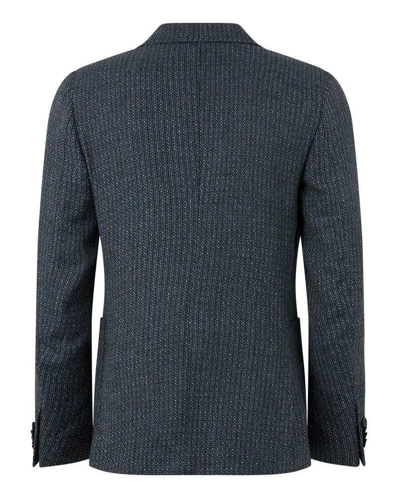 Ermenegildo Zegna Men's Single-Breasted Jacket Blue Cashmere-Linen Suit & Dinner Blue