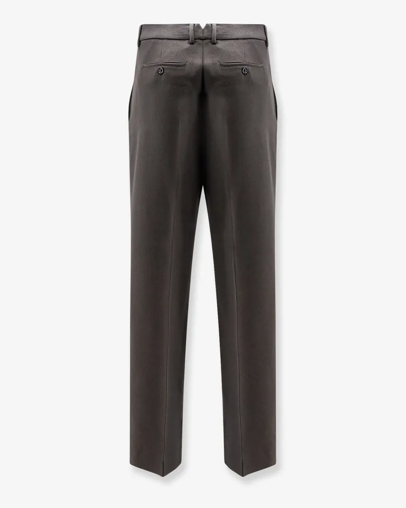 AMI Paris Men's Virgin Wool Trousers Grey Gray