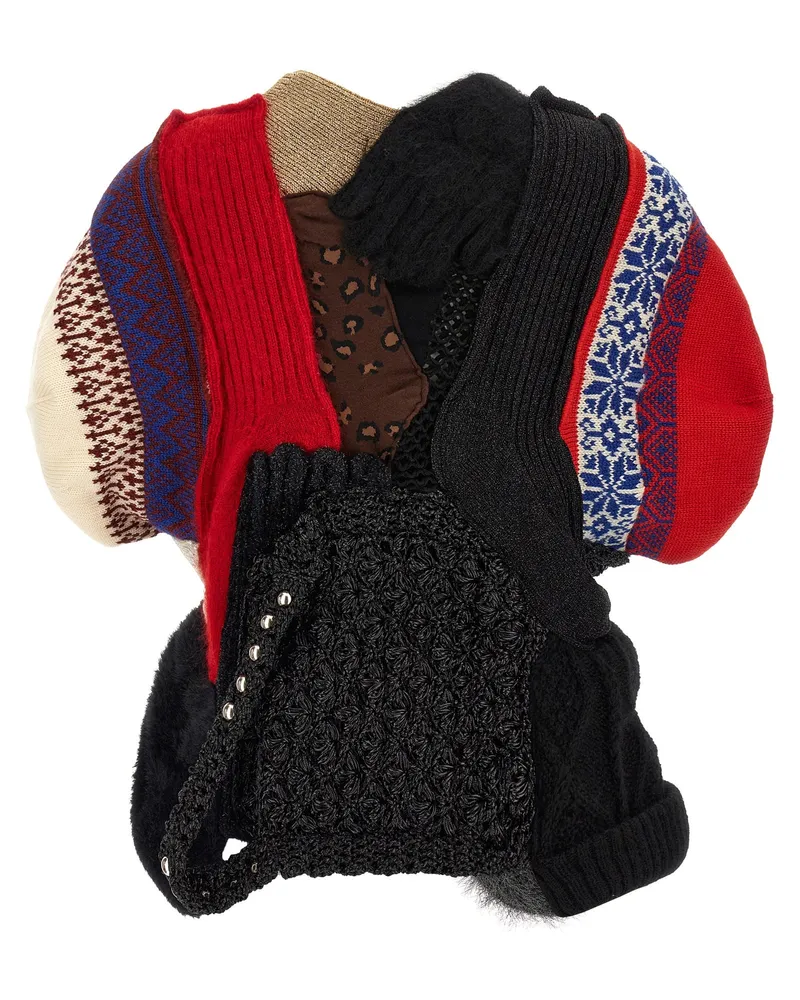 Junya Watanabe Patchwork Wool Cardigan — Multicolor Multicolor