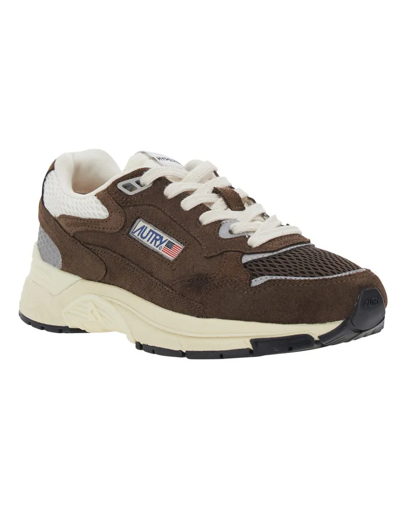 AUTRY Women's Sneakers, Brown Leather Trainers Brown