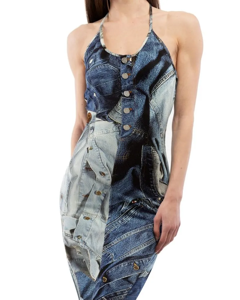 Moschino Women's Multicolor Viscose Casual Dress Multicolor