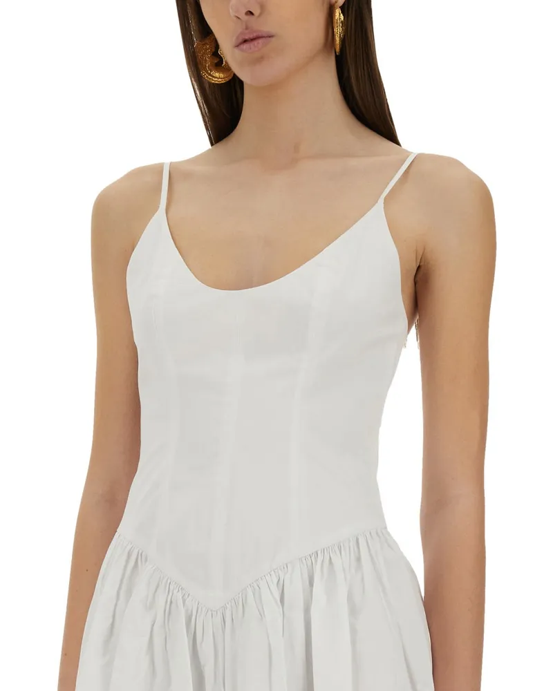 STAUD Dena Mini Dress — White White