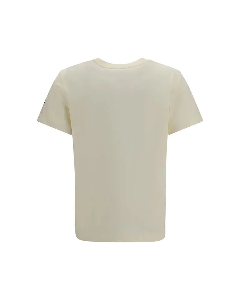 Moncler Women's Beige Cotton T-Shirt Beige