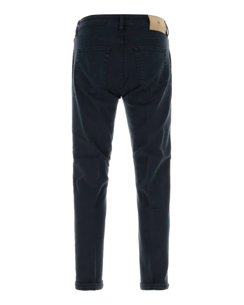 PT TORINO Men's Navy Blue Stretch Denim Jeans Exterior: Cotton Elastane Navy