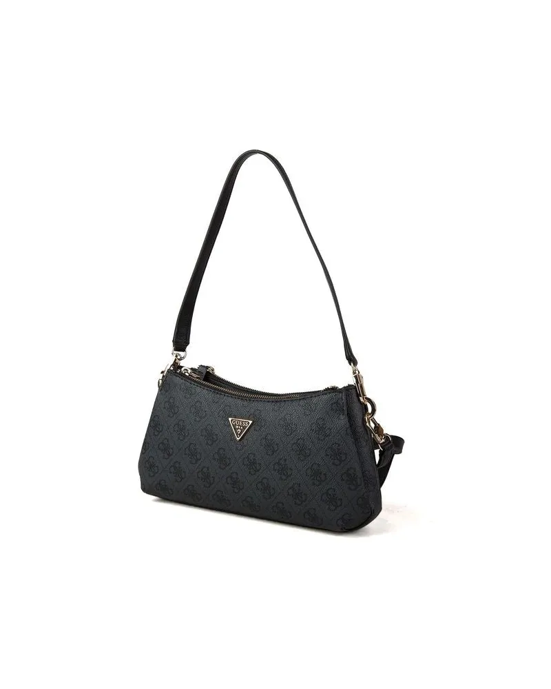 Guess Women's Shoulder Bag Coal Logo Polyurethane - Crossbody-Bags Black