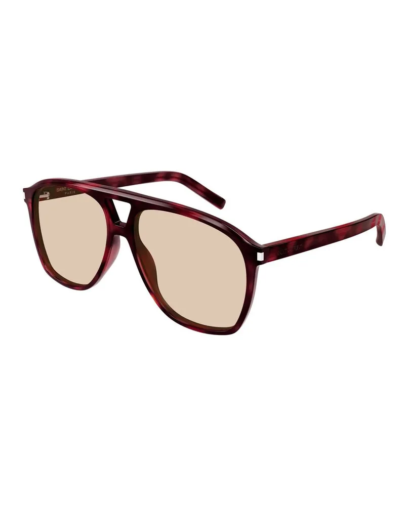 Saint Laurent Women's Sunglasses Havana-Brown Recycled Acetate Havana