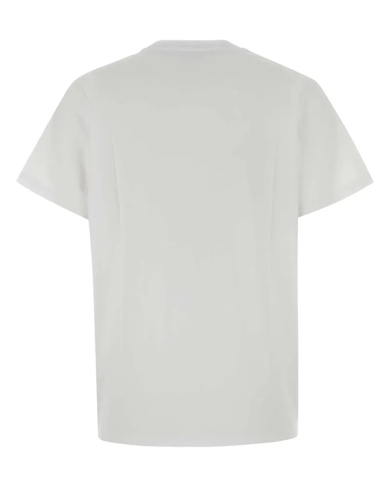Ganni Women's White Cotton T-Shirt Bright Organic T-shirts And Polos White