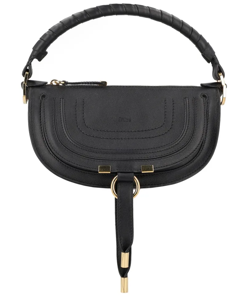 Chloé Women's Mini Marcie Bag Black Leather Shoulder Black