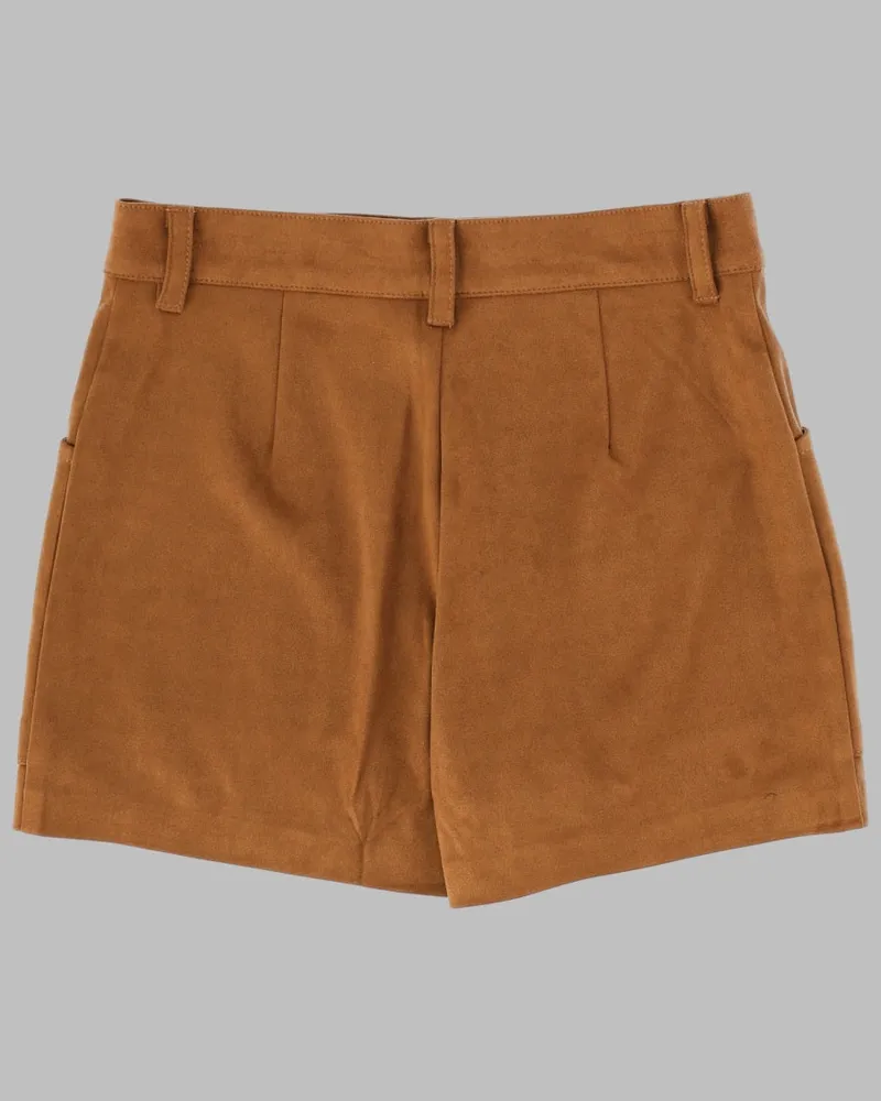 Zadig & Voltaire Polyester Blend Shorts — Brown Brown