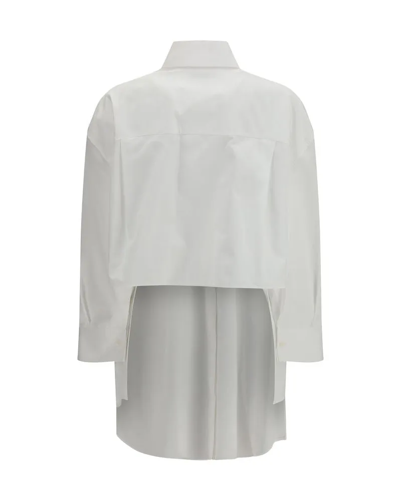 Givenchy Women White Cotton Dress Shirt White