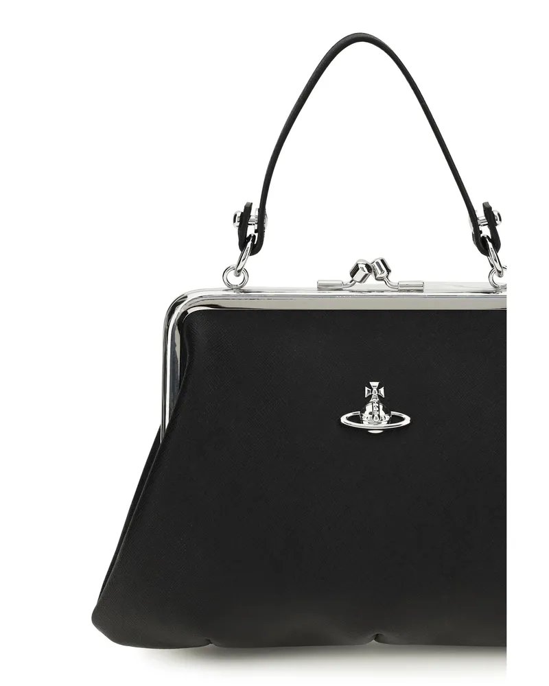 Vivienne Westwood Women's Handbag Granny Black Polyurethane Handbags Hand Bags Black