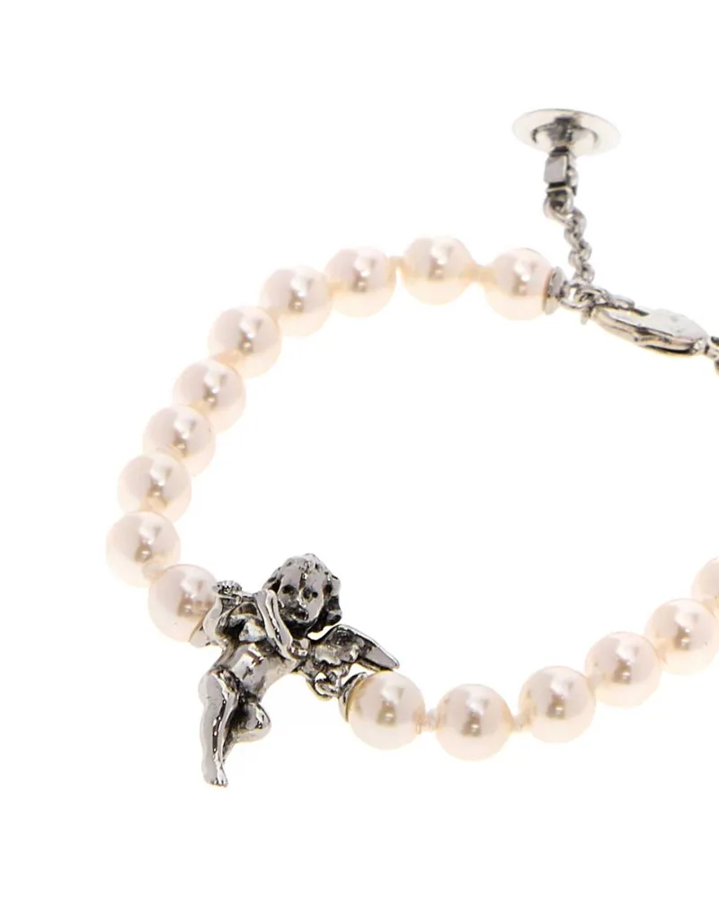 Vivienne Westwood Putti Pearl Bracelet — Cream Cream