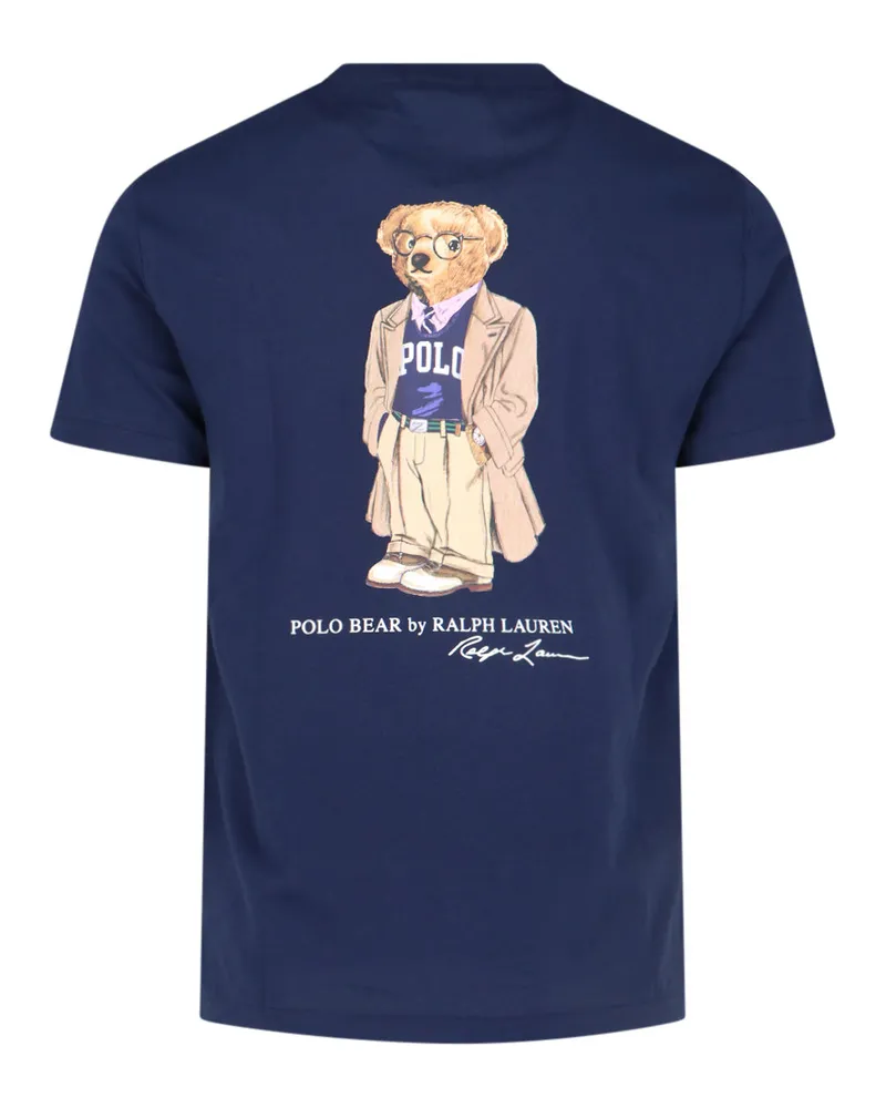 Ralph Lauren Men's T-Shirts And Polos Blue Cotton Navy