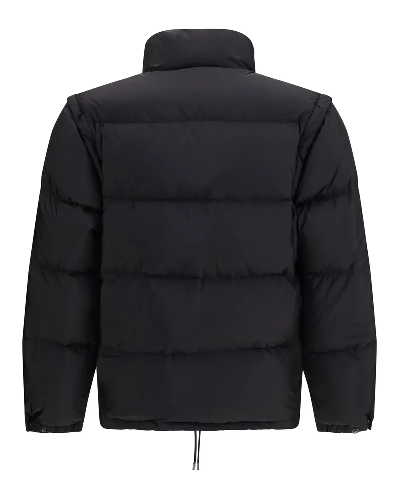 Prada Men Puffer Jacket Re-Nylon With Triangle Logo Nero Down Coat Nero