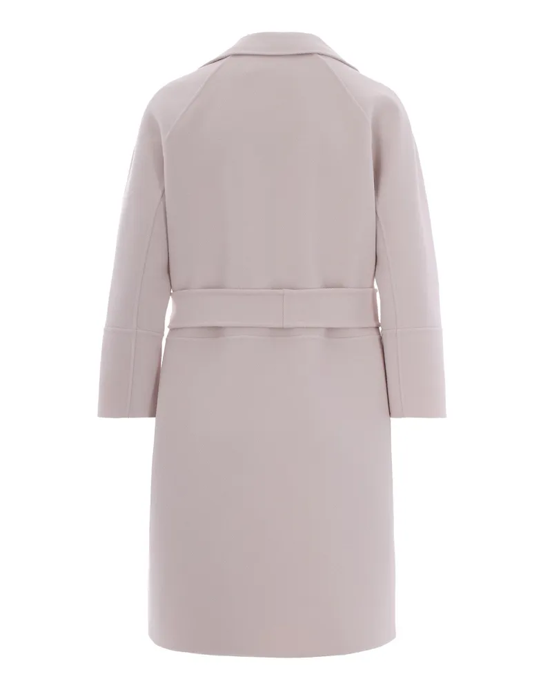 Max Mara Women's Coat Cocoon Ivory Virgin Wool White