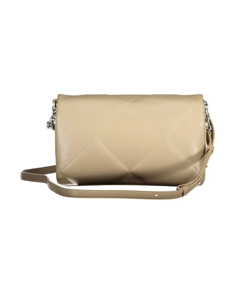 Calvin Klein Synthetic Shoulder Bag — Beige Beige