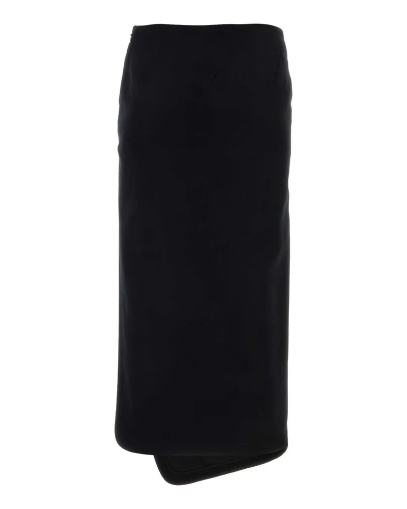 Ann Demeulemeester Women's Black Felt Oline Skirt Gonne Black