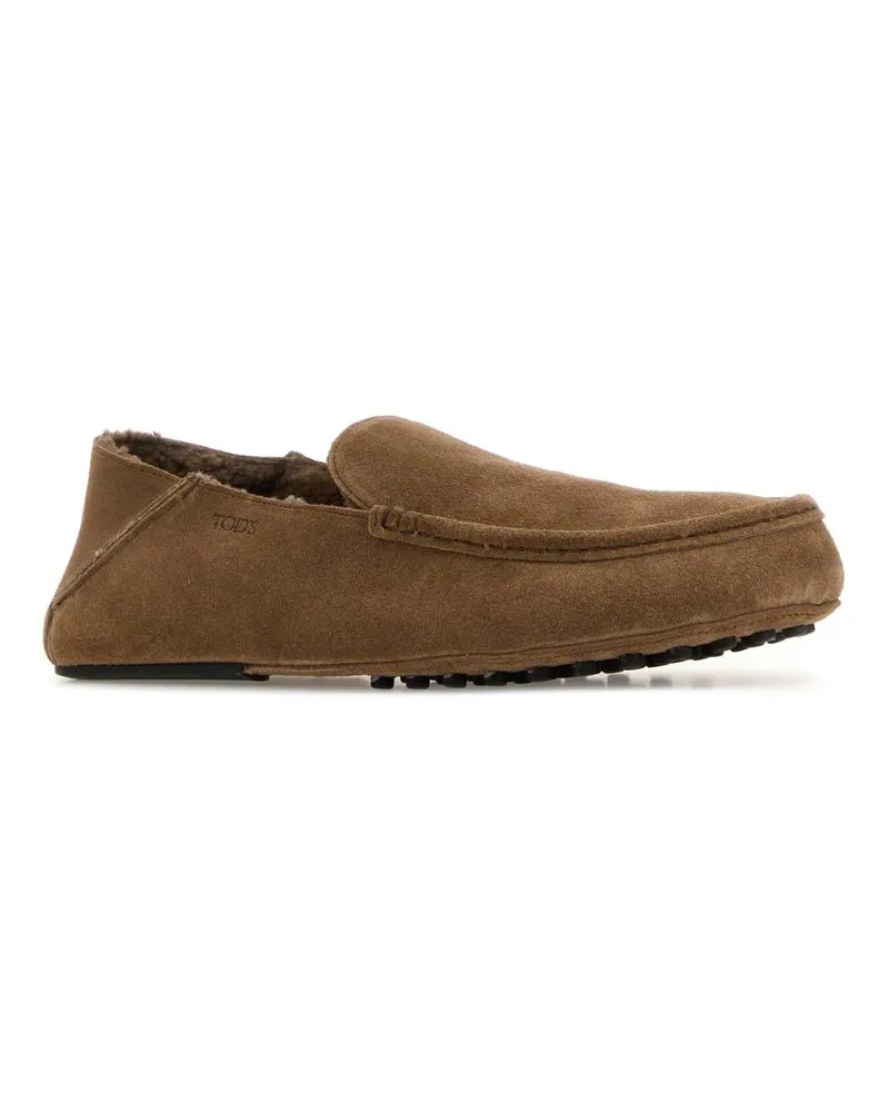 TOD'S Men's Mud Suede Loafers Nocechiaro Sneaker Brown