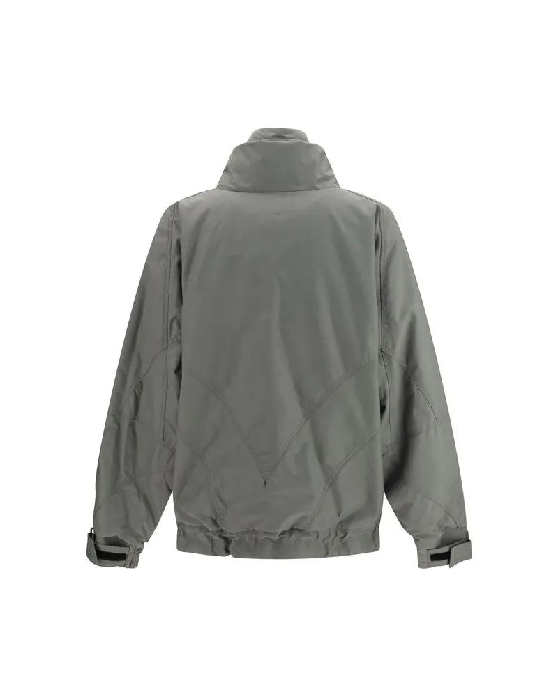 ATTICO Women Gray Cotton Bomber Clothing Gray
