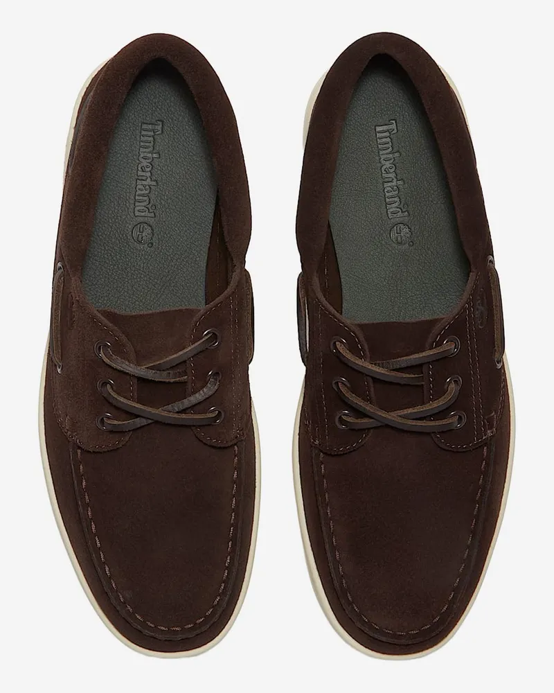 Timberland Men's Leather Loafers Pier Portofino Dark Brown Brown