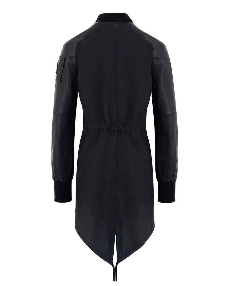 Moose Knuckles Women Black Cotton Parka Clothing Black