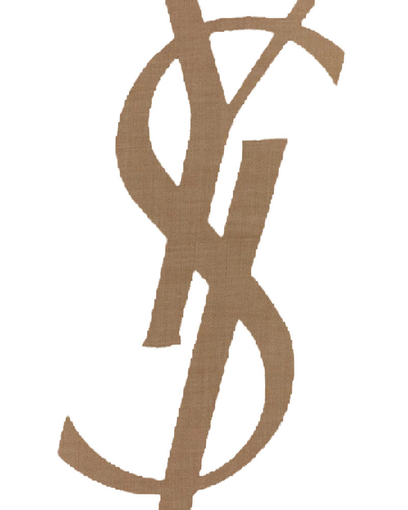 Saint Laurent Grand Carré Cassandre Scarf — Brown Brown